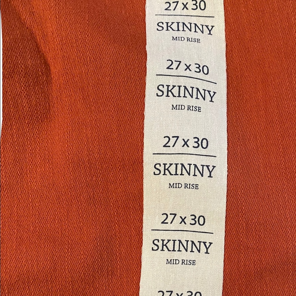 *SOLD* Miss Me Flame Orange Mid Rise Skinny Jeans - Picture 7 of 9